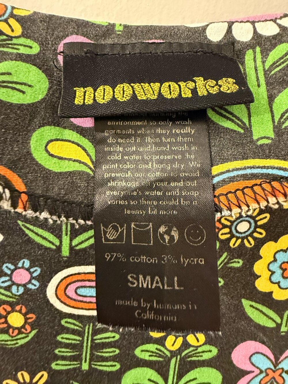 Nooworks Frida Dress in Awesome Blossoms print (Small) - Picture 4 of 5